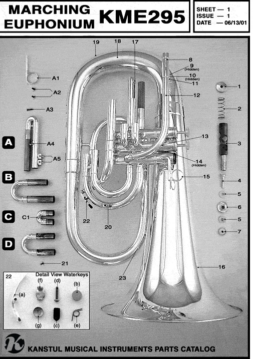 Parts: Marching Trumpet 103 – Kanstul Musical Instruments